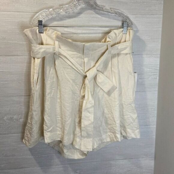 A New Day™ Women's High-Rise Pleat Front Tie Waist Shorts - Picture 4 of 6